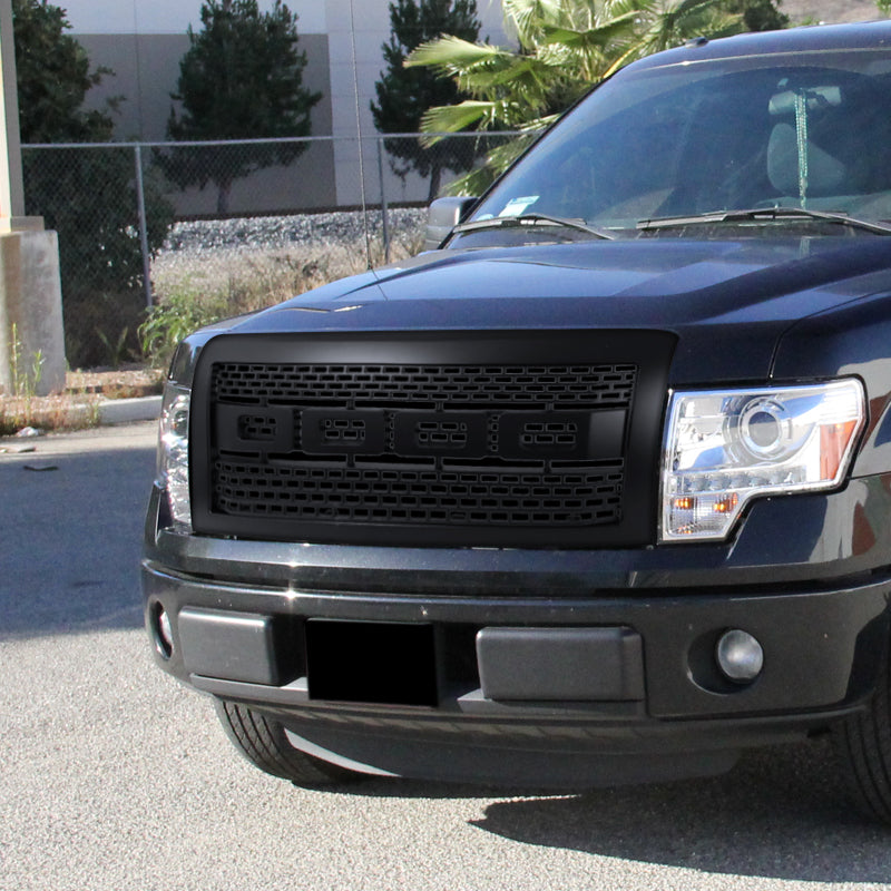 2009-2014 Ford F-150 Raptor Style Black ABS Grille