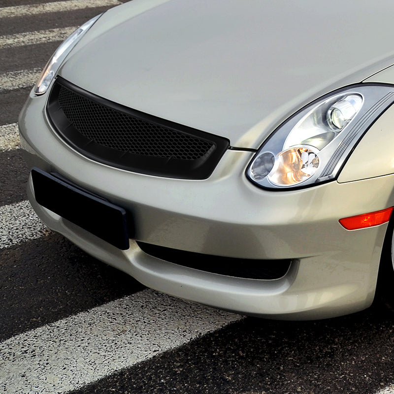 2003-2007 Infiniti G35 Coupe Black ABS Sport Style Mesh Grille