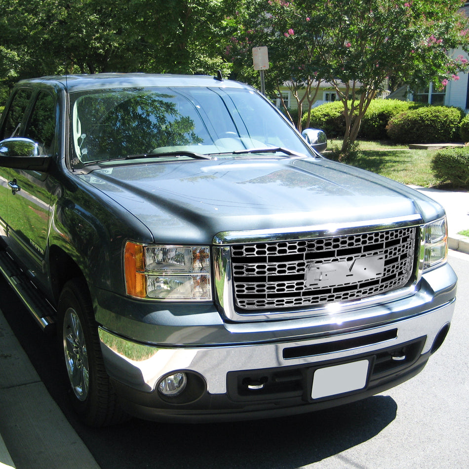2007-2013 GMC Sierra 1500 Chrome ABS Mesh Grille