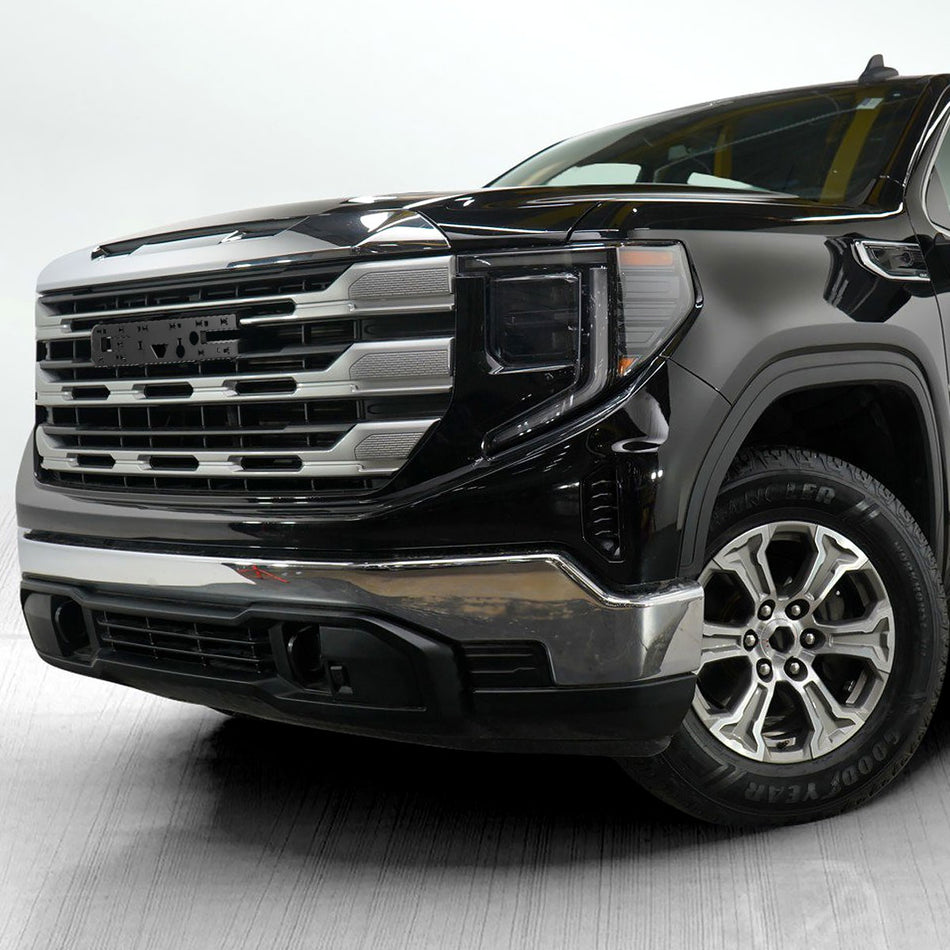 2022-2025 GMC Sierra 1500 Chrome SLE Style Mesh Front Upper Hood Grille