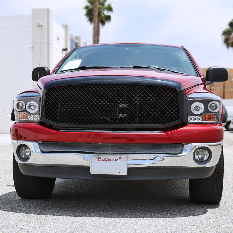 2006-2008 Dodge RAM Glossy Black ABS Mesh Grille