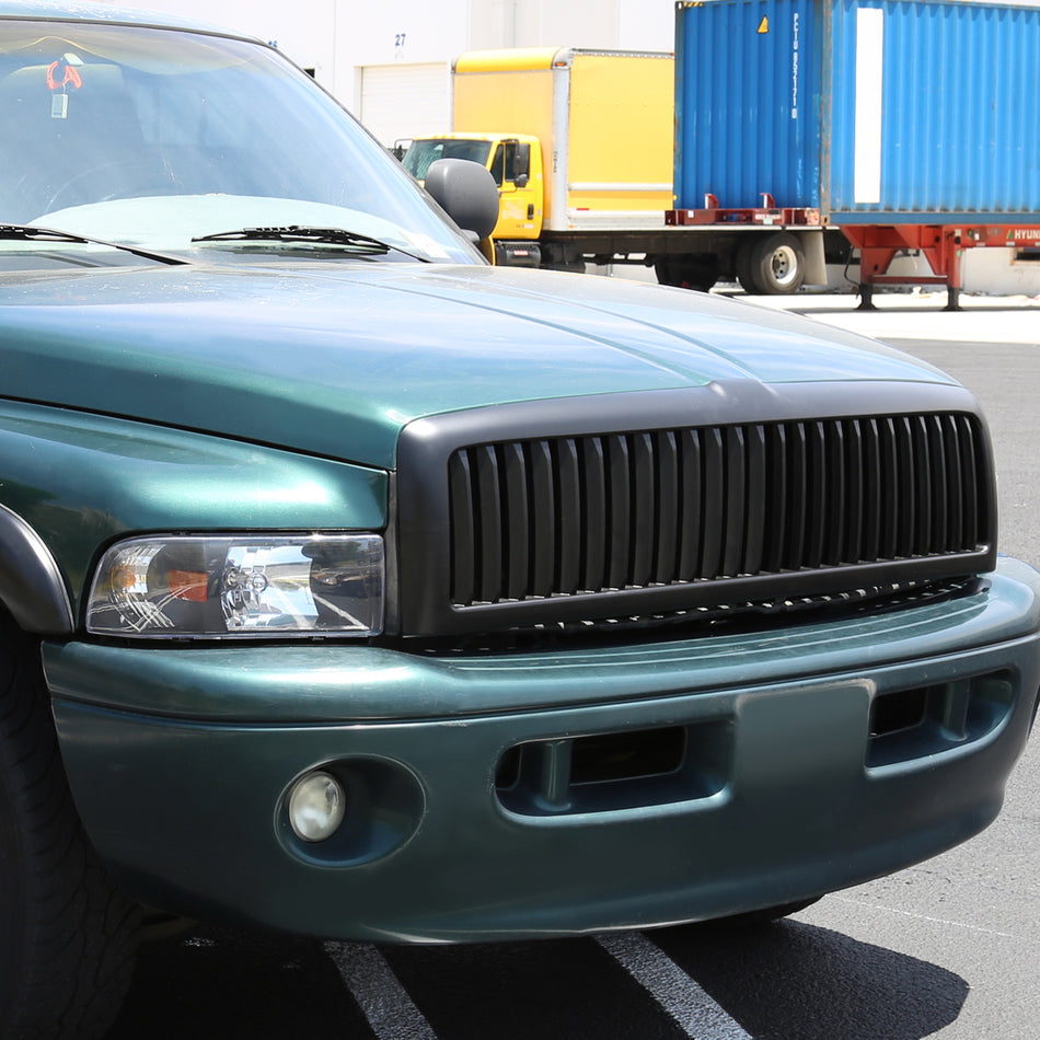 1994-2002 Dodge RAM Matte Black ABS Vertical Grille