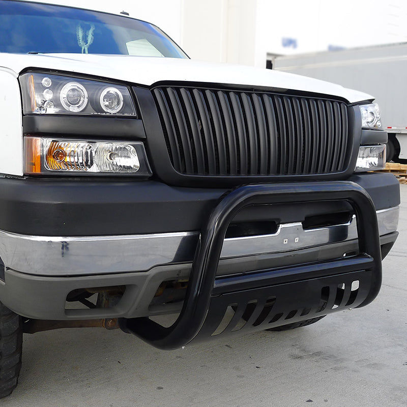 2003-2006 Chevrolet Silverado/Avalanche Matte Black ABS Conversion Vertical Grille