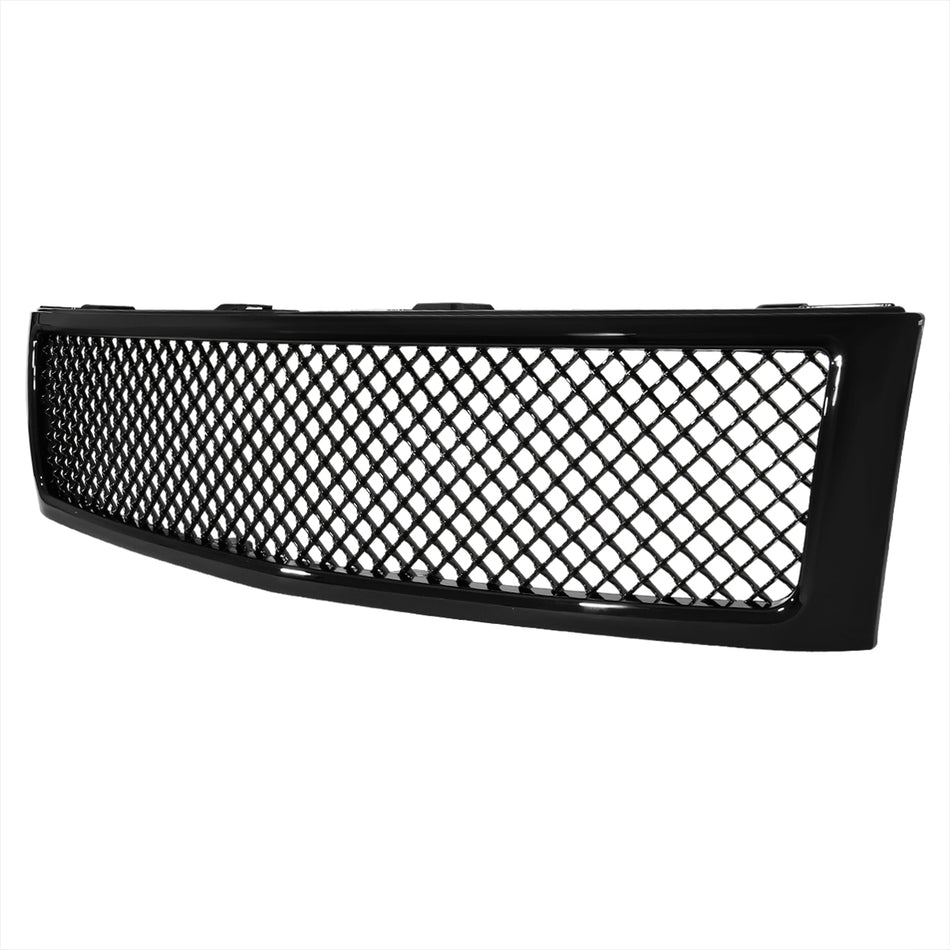 2007-2013 Chevrolet Silverado 1500 Glossy Black ABS Honeycomb Mesh Grille