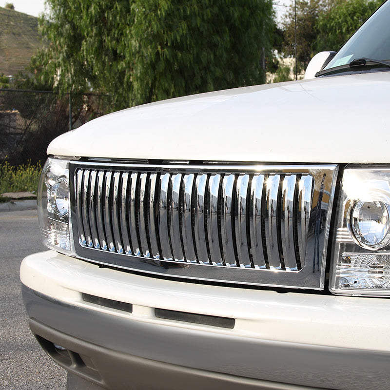 1999-2002 Chevrolet Silverado Chrome ABS Vertical Grille