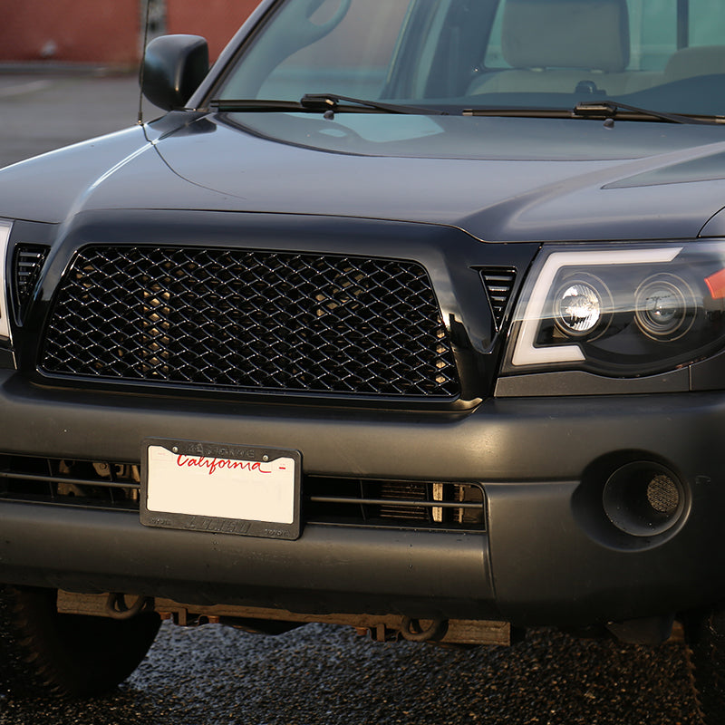 2005-2011 Toyota Tacoma Glossy Black ABS Honeycomb Mesh Grille