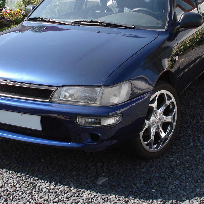 1993-1997 Toyota Corolla Bumper Lights (Chrome Housing/Clear Lens)