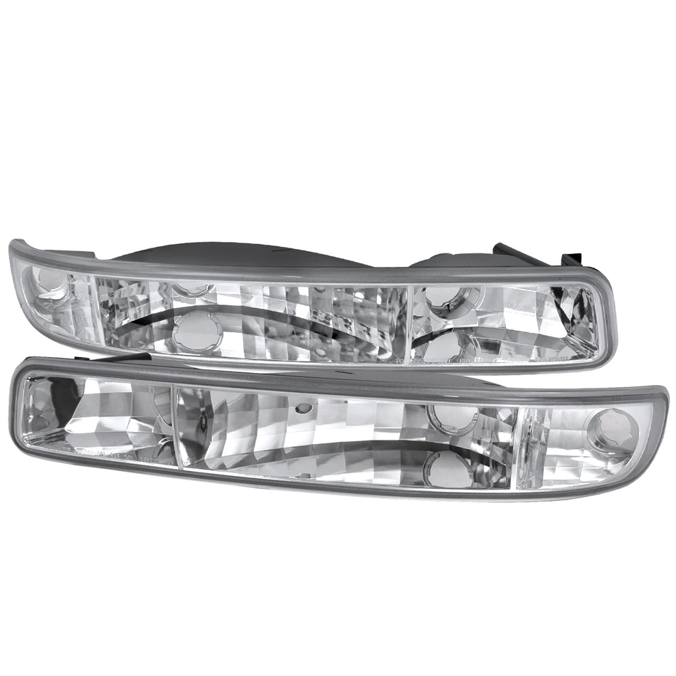 1999-2007 GMC Sierra/Yukon/Yukon XL Bumper Lights (Chrome Housing/Clear Lens)