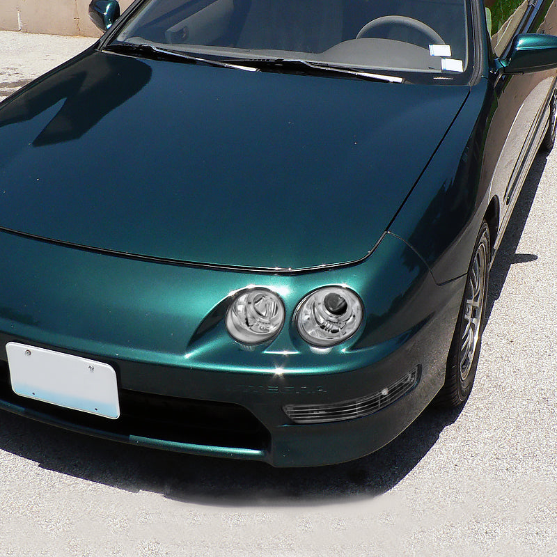 1998-2001 Acura Integra Bumper Lights (Matte Black Housing/Clear Lens)
