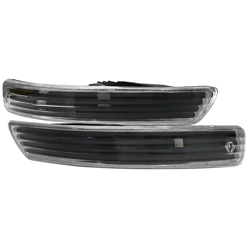 1998-2001 Acura Integra Bumper Lights (Matte Black Housing/Clear Lens)