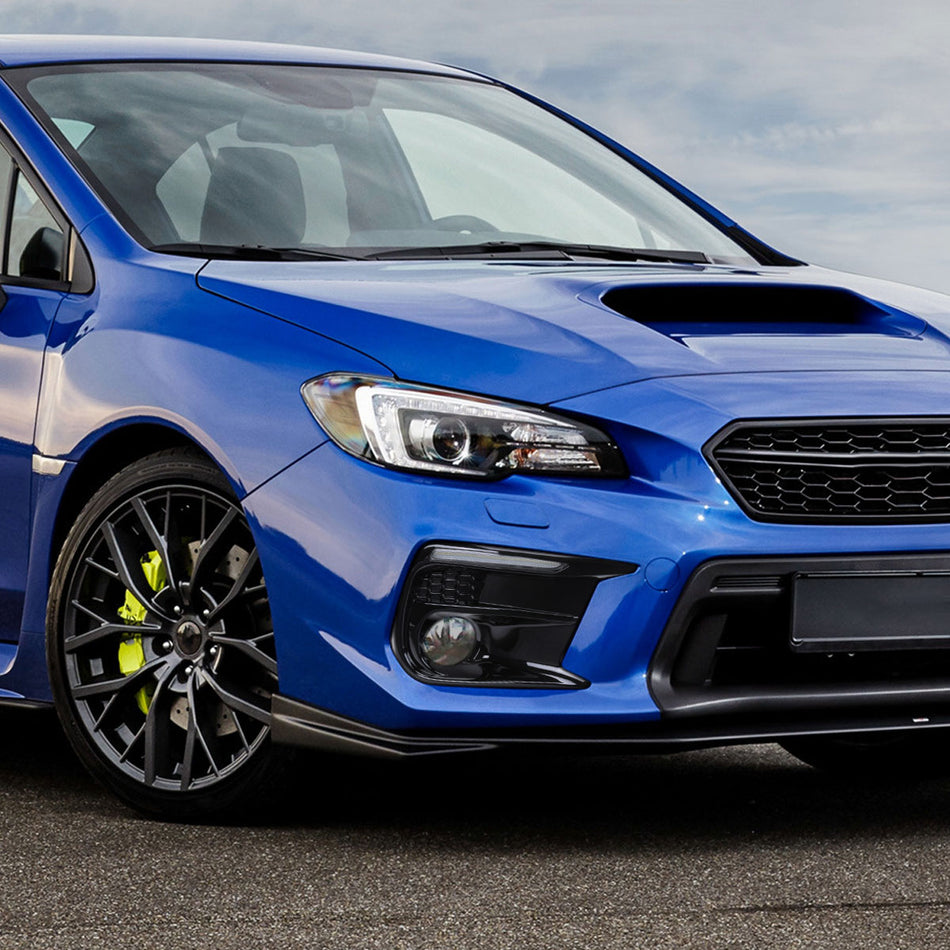 2018-2021 Subaru Impreza WRX STI LED Sequential Switchback Signal Fog Light Bezels (Glossy Black Housing/Clear Lens)