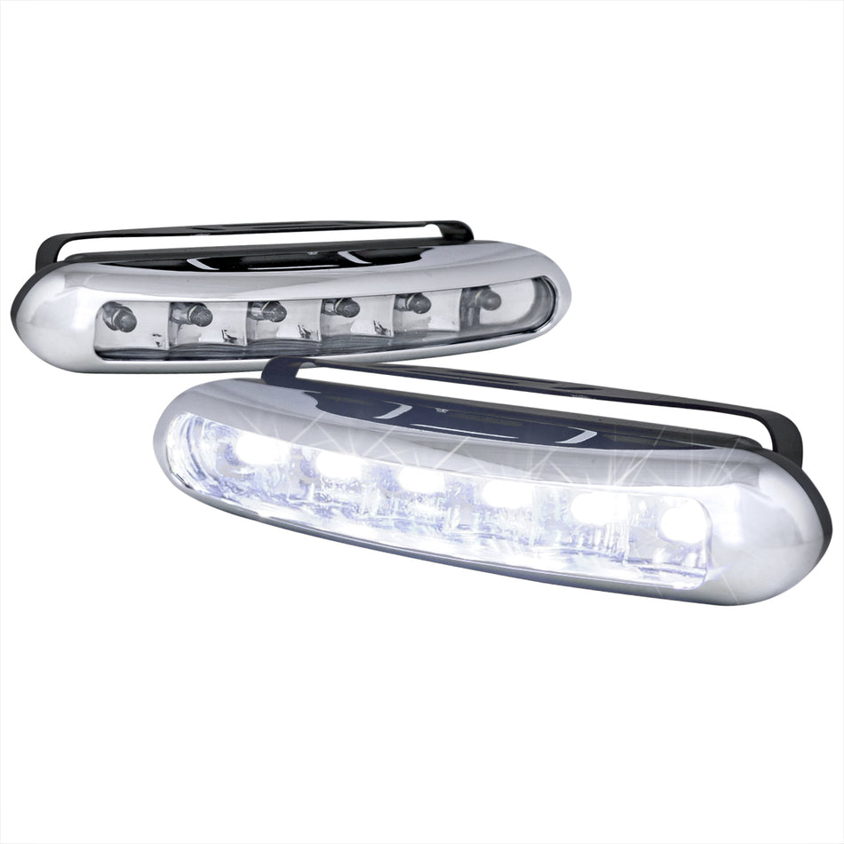 Universal 3W Clear Lens 6 LED Daytime Running Lights