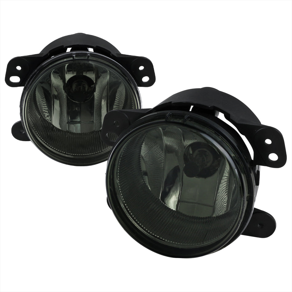 2005-2011 Chrysler 300/PT Cruiser Dodge Magnum/Journey Jeep Wrangler H8 Fog Light (Chrome Housing/Smoked Lens)