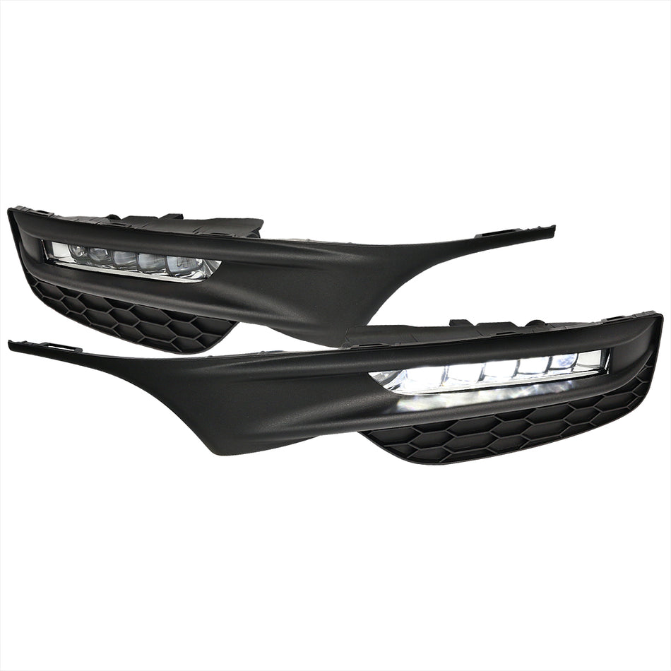 2016-2017 Honda Accord Sedan LED Fog Lights Kit (Chrome Housing/Clear Lens)