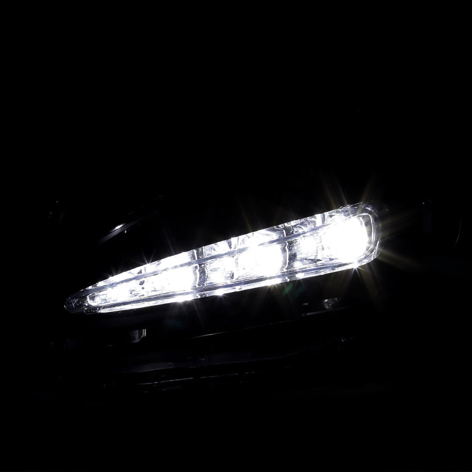 2017-2019 Toyota Corolla LED Fog Lights w/ Switch & Wiring Harness (Chrome Housing/Clear Lens)