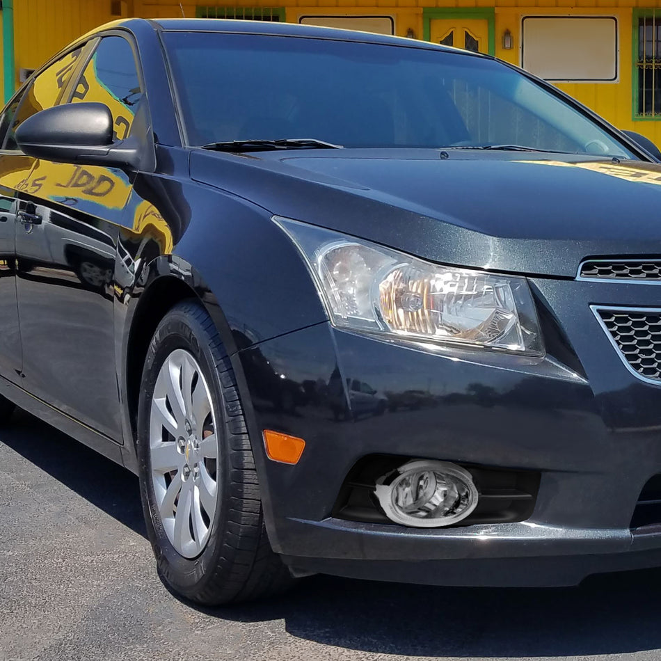 2011-2014 Chevrolet Cruze H8 Fog Lights Kit (Chrome Housing/Clear Lens)