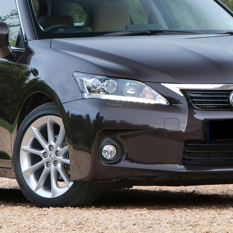 2011-2013 Lexus CT200h H11 Fog Lights Kit (Chrome Housing/Clear Lens)