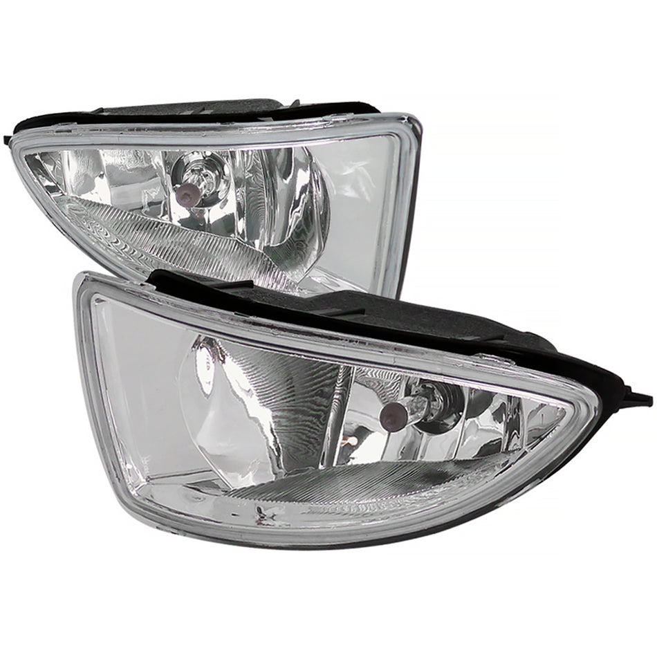 2004-2005 Honda Civic Coupe/Sedan H11 Fog Lights Kit (Chrome Housing/Clear Lens)