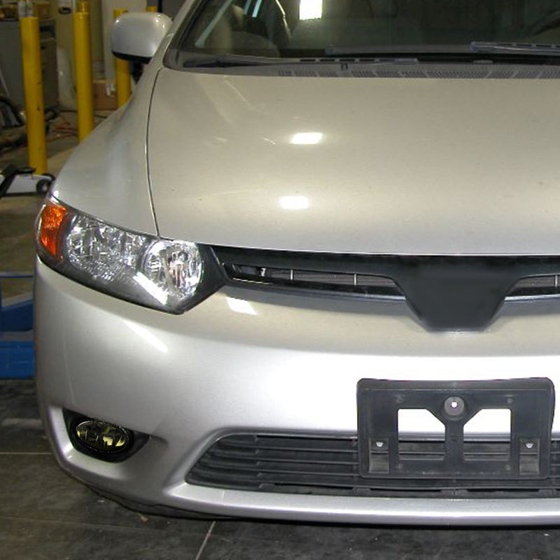 2006-2008 Honda Civic Coupe H11 Fog Lights Kit (Chrome Housing/Smoked Lens)