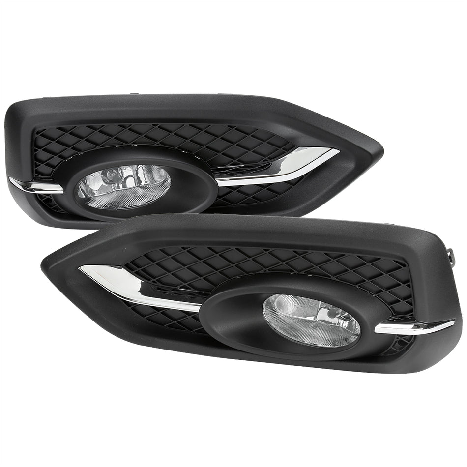 2014-2015 Honda Civic Coupe H11 Fog Lights Kit (Chrome Housing/Clear Lens)