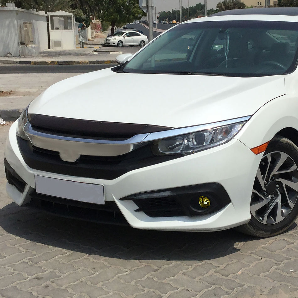 2016-2018 Honda Civic Coupe/Sedan H8 Fog Lights Kit (Chrome Housing/Yellow Lens)