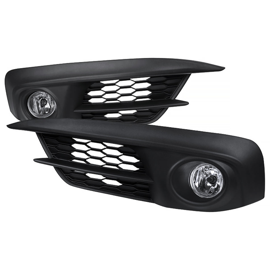 2016-2017 Honda Civic Coupe/Sedan H11 Fog Lights Kit (Chrome Housing/Clear Lens)