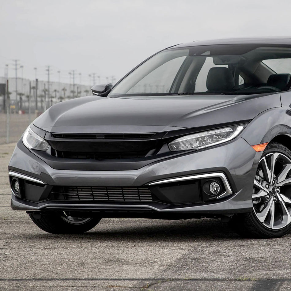 2019-2020 Honda Civic Sedan/Coupe H11 Fog Lights Kit (Chrome Housing/Clear Lens)