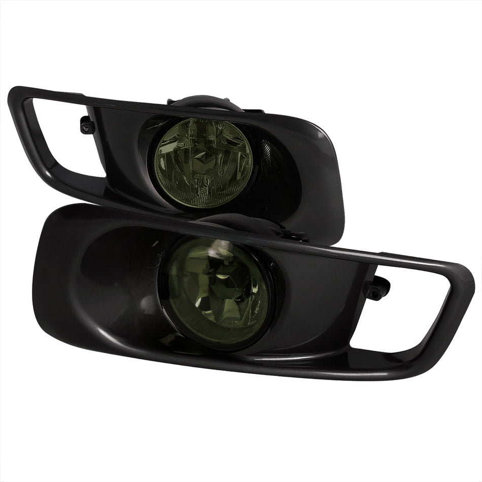 1999-2000 Honda Civic H3 Fog Lights Kit (Chrome Housing/Smoked Lens)