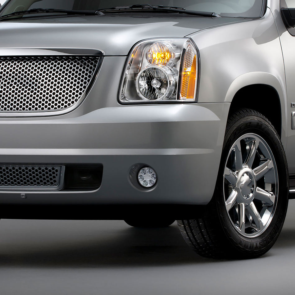2007-2014 Chevrolet Tahoe/Suburban/ GMC Yukon/Yukon XL LED Fog Lights (Chrome Housing/Clear Lens)