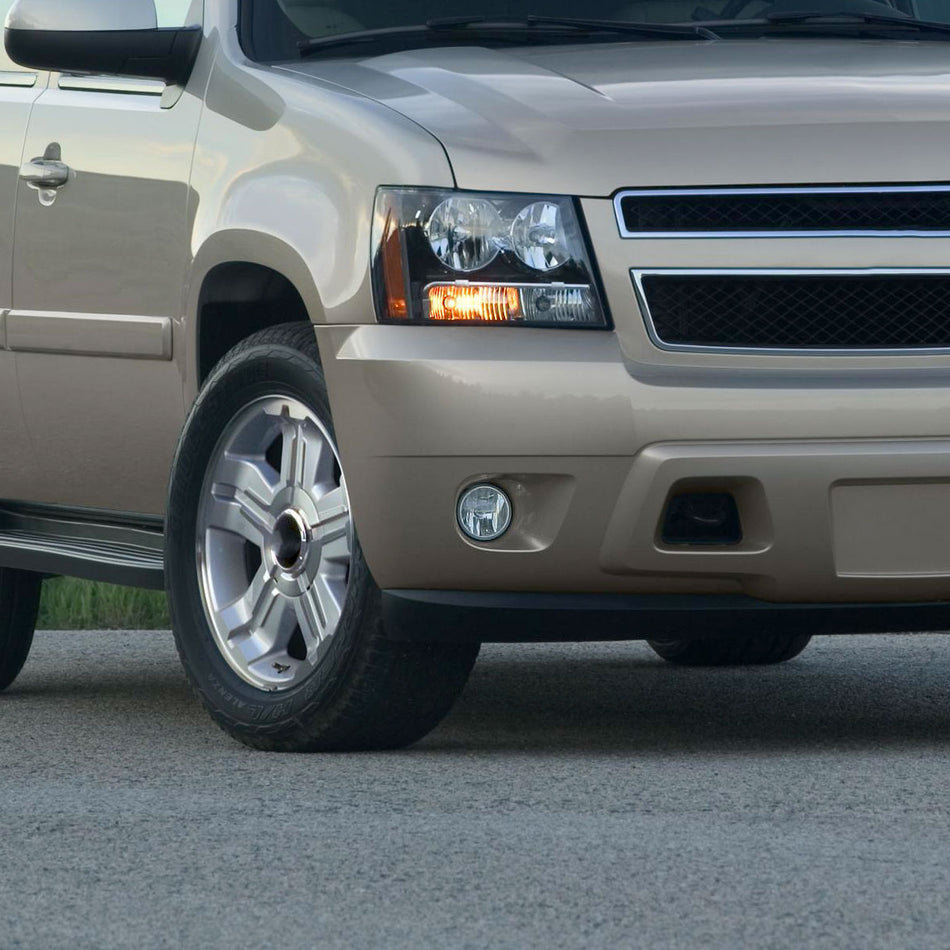 2007-2014 GMC Yukon/Yukon XL Chevrolet Suburban/Tahoe H16 Fog Lights Kit (Chrome Housing/Clear Lens)