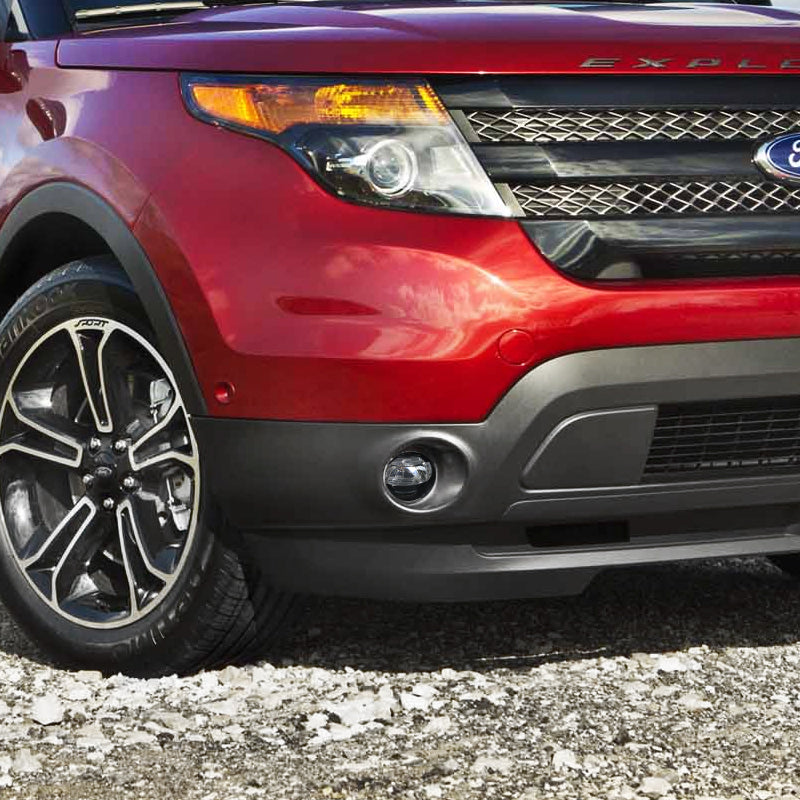2011-2015 Ford Explorer 6500K SMD LED Projector Fog Lights Kit (Chrome Housing/Clear Lens)