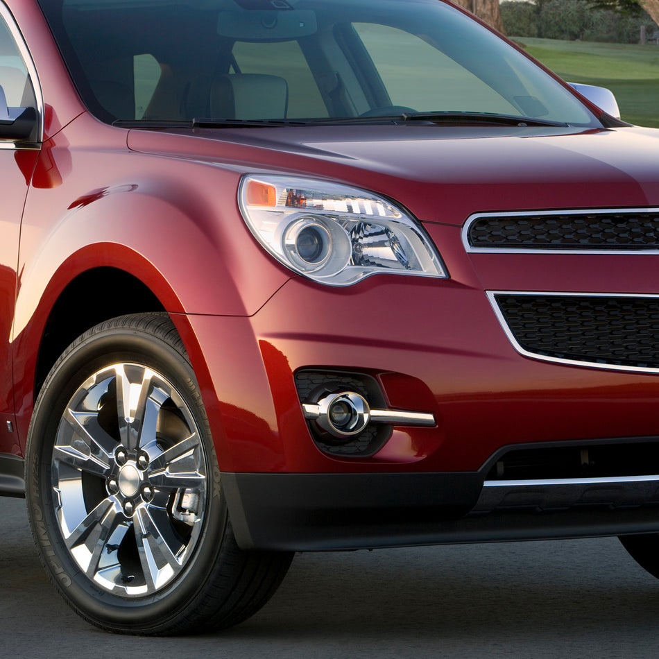 2010-2016 Chevrolet Equinox L/LT/LTZ/LS H11 Projector Fog Lights Kit (Chrome Housing/Clear Lens)