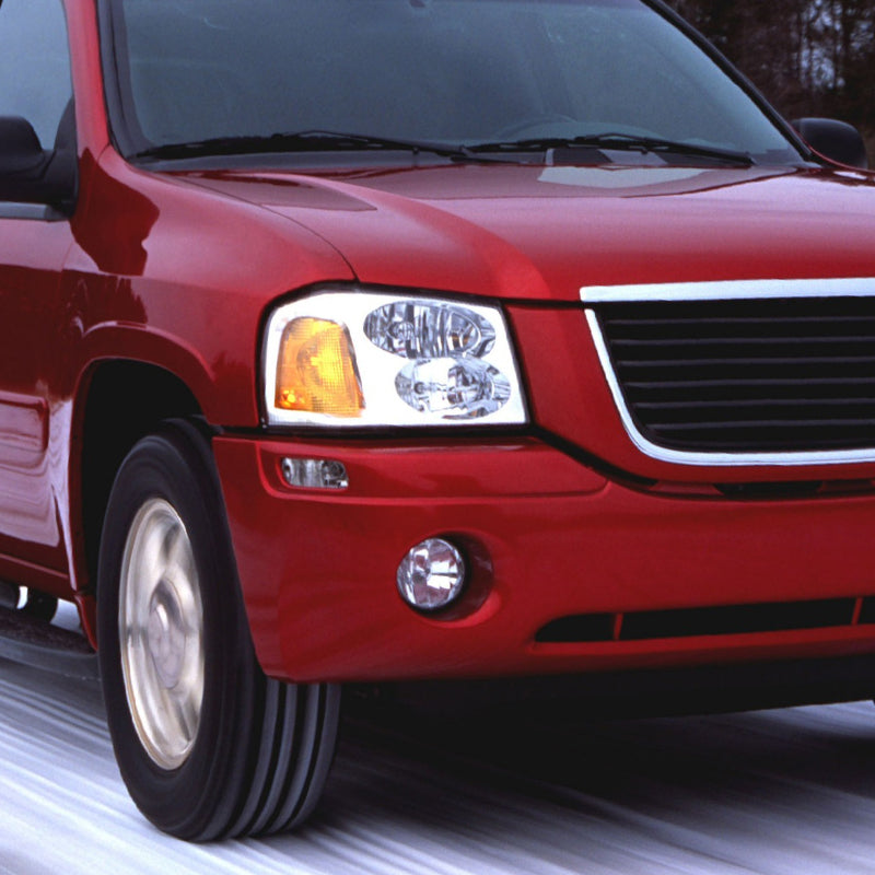 2002-2009 GMC Envoy 12V/27W Fog Lights (Chrome Housing/Clear Lens)
