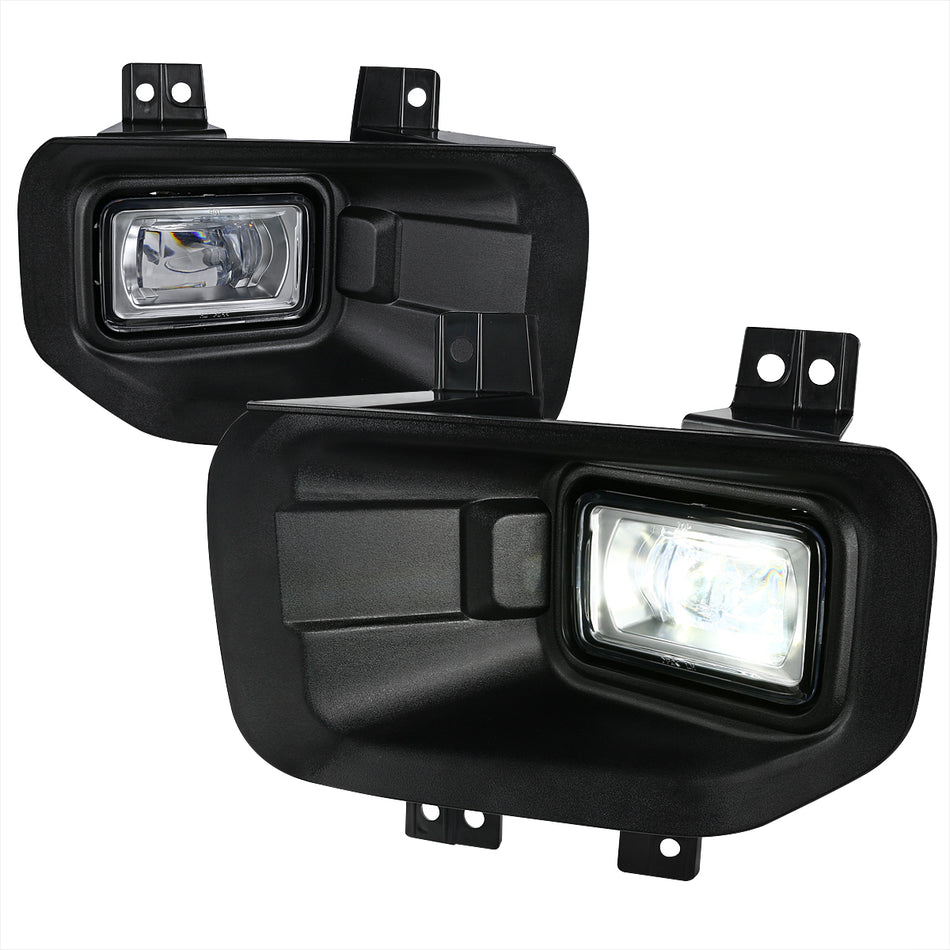 2015-2017 Ford F-150 6500K SMD LED Fog Lights (Chrome Housing/Clear Lens)