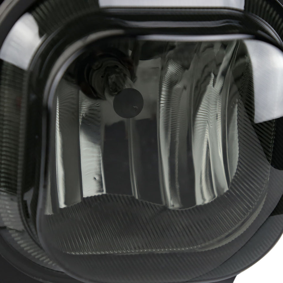 2008-2010 Ford F-250/F-350/F-450/F-550 Super Duty H10 Fog Lights w/ Switch & Wiring Harness (Chrome Housing/Smoked Lens)