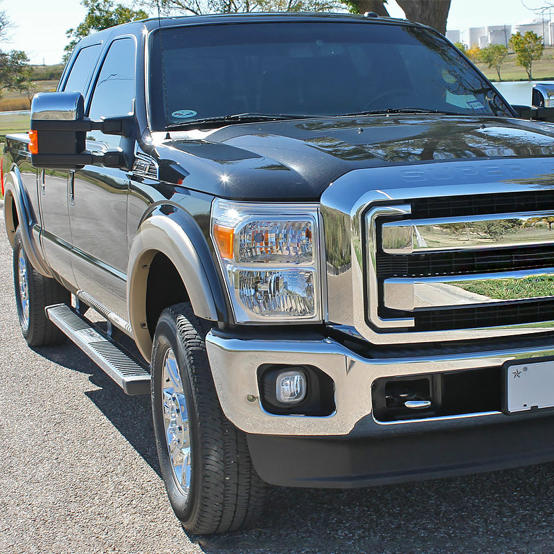 2011-2016 Ford F-250/F-350/F-450/F-550 12V/42W H10 Fog Lights Kit (Chrome Housing/Clear Lens)