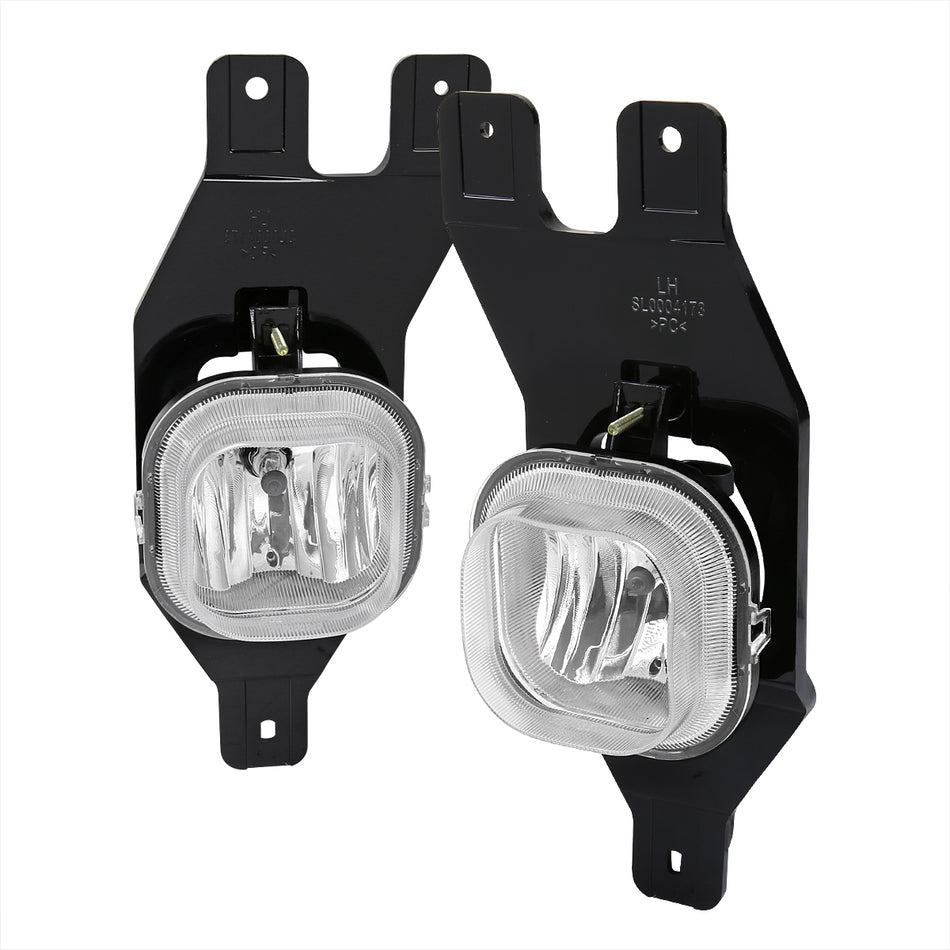1999-2004 Ford F-250/F-350/Excursion H10 Fog Lights w/ Switch & Wiring Harness (Chrome Housing/Clear Lens)