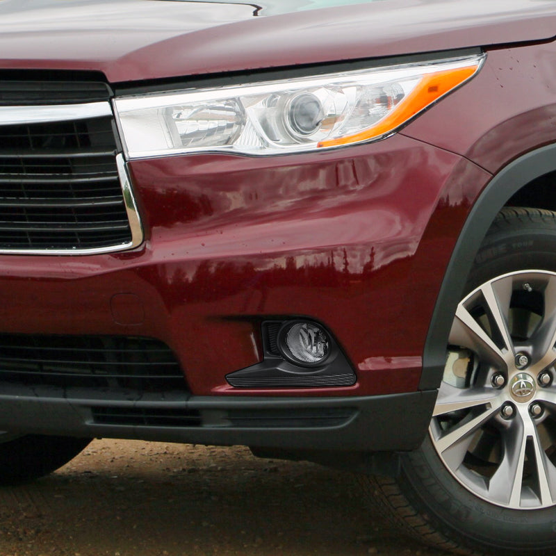 2015-2016 Toyota Highlander H16 Fog Lights Kit (Chrome Housing/Clear Lens)