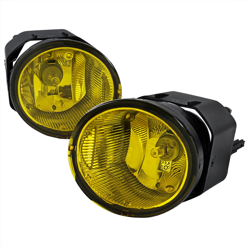 2000-2004 Nissan Sentra/Xterra/Frontier/Maxima H3 Fog Lights Kit (Chrome Housing/Yellow Lens)