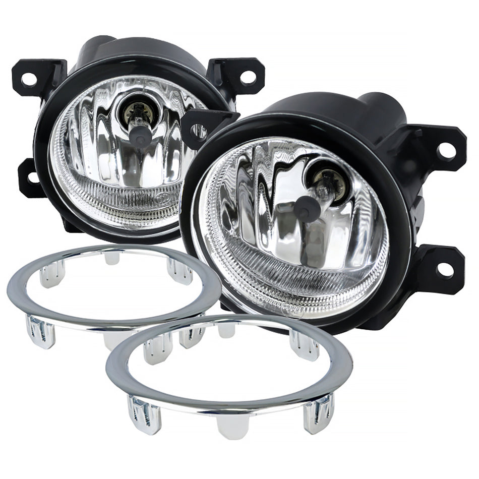 2012-2015 Honda Pilot 2500K H8 Fog Lights Kit (Chrome Housing/Clear Lens0