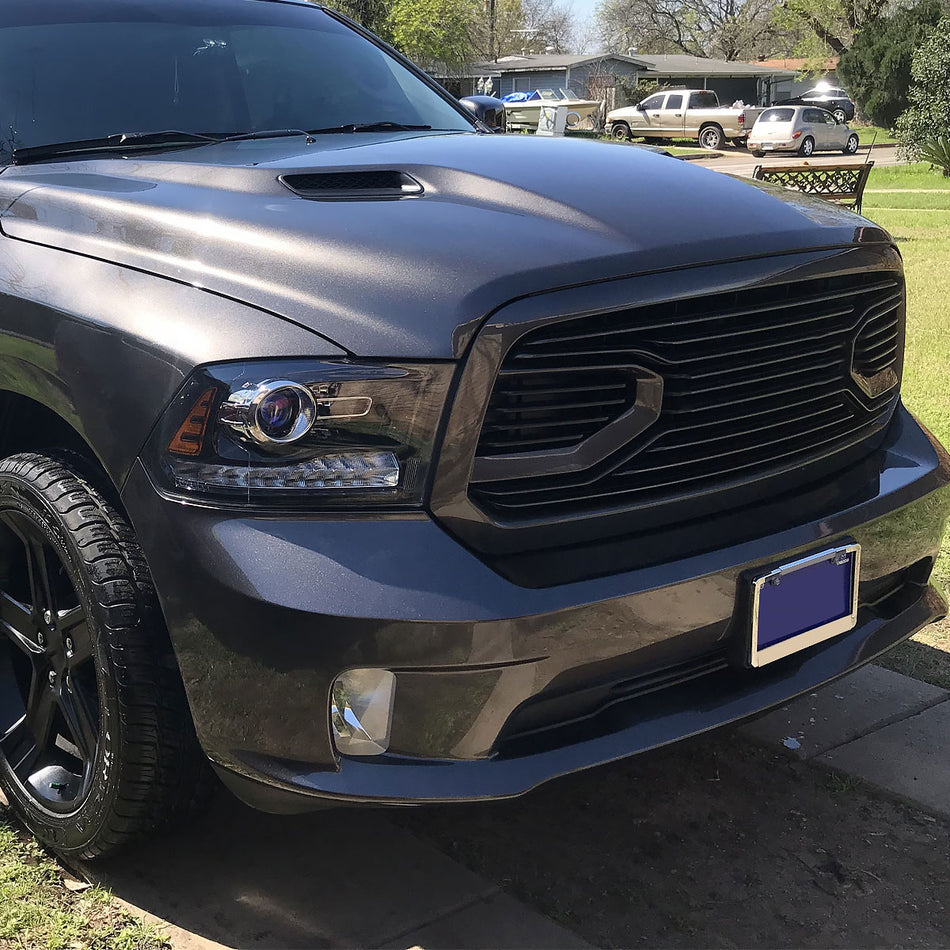 2013-2018 Dodge RAM 1500 9006 Fog Lights Kit (Chrome Housing/Clear Lens)
