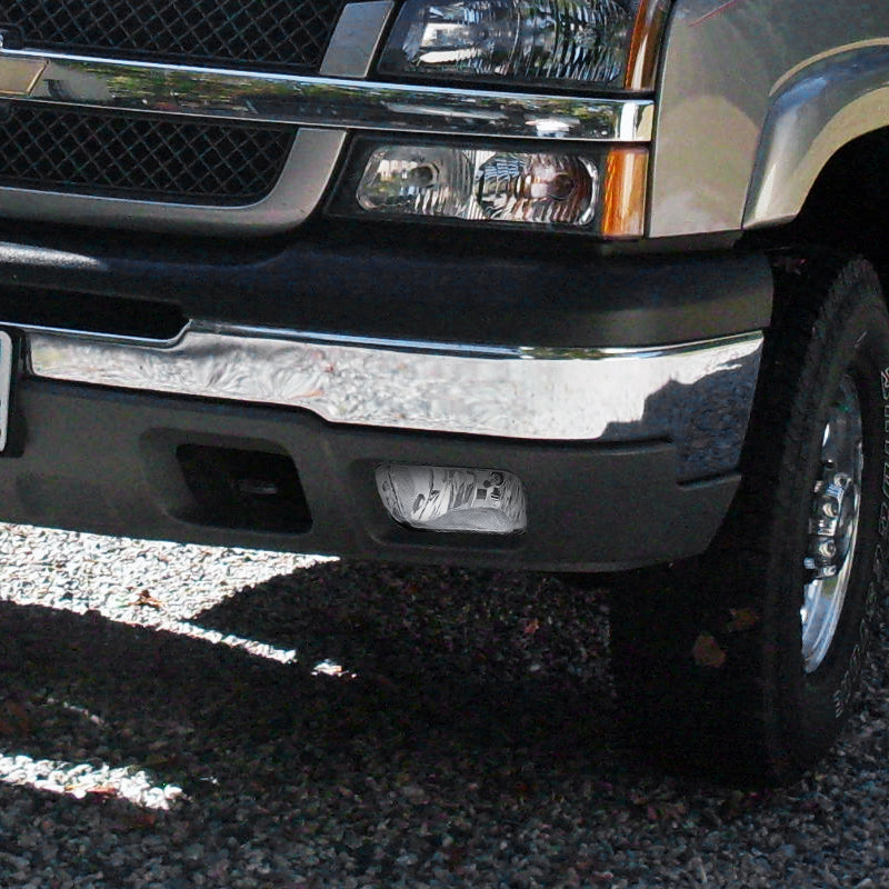 2002-2007 Chevrolet Silverado/Avalanche H10 Fog Lights (Chrome Housing/Clear Lens)