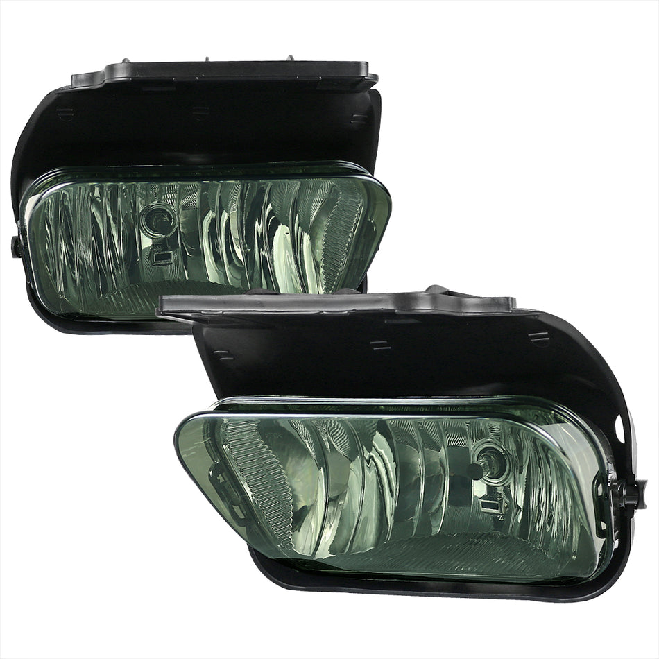 2002-2007 Chevrolet Silverado/Avalanche H10 Fog Lights Wiring Kit (Chrome Housing/Smoked Lens)