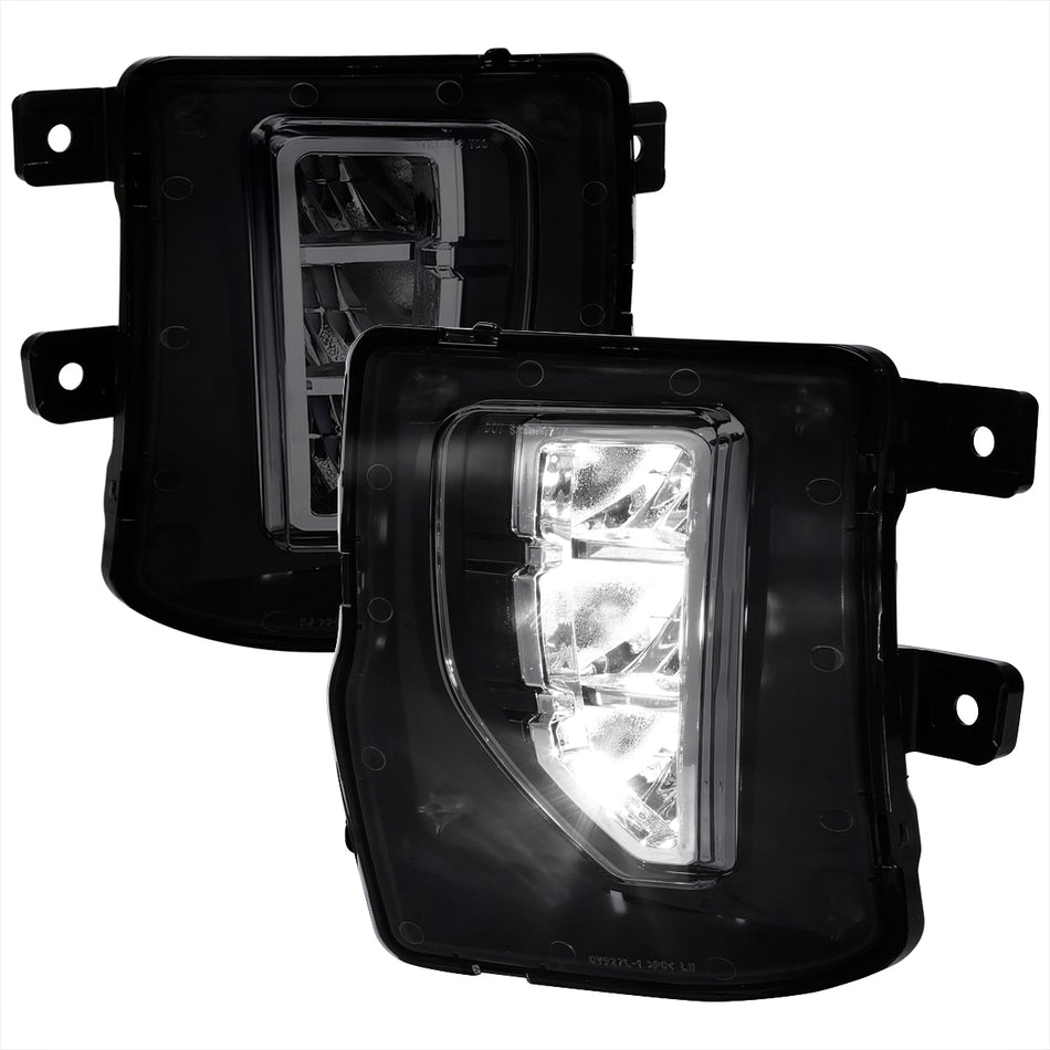 2016-2018 Chevrolet Silverado 1500 LED Fog Lights Kit (Chrome Housing/Smoked Lens)