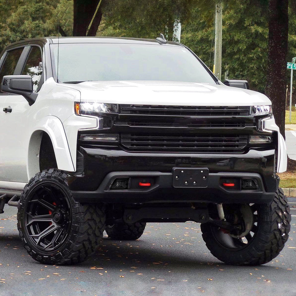 2019-2022 Chevrolet Silverado 1500 LED Fog Lights Kit (Chrome Housing/Smoked Lens)