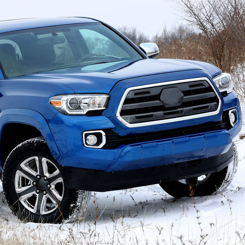2016-2022 Toyota Tacoma H16 Chrome Bezel Fog Lights Kit (Chrome Housing/Clear Lens)
