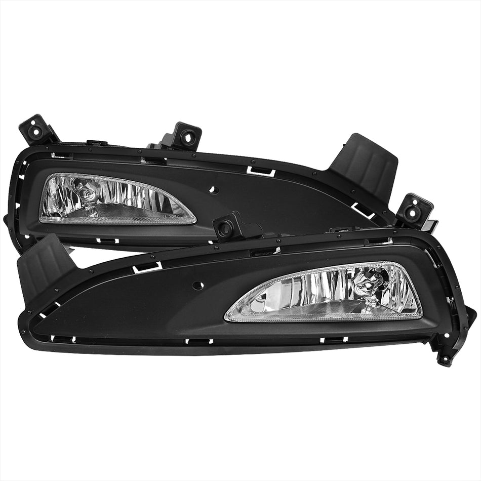 2016-2018 Hyundai Tucson H8 Fog Lights (Chrome Housing/Clear Lens)