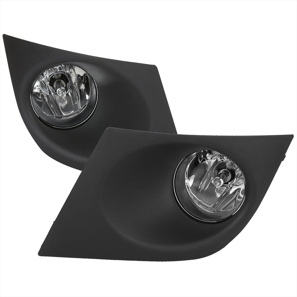 2007-2011 Nissan Versa H11 Fog Lights Kit w/ Switch & Wiring Harness (Chrome Housing/Clear Lens)