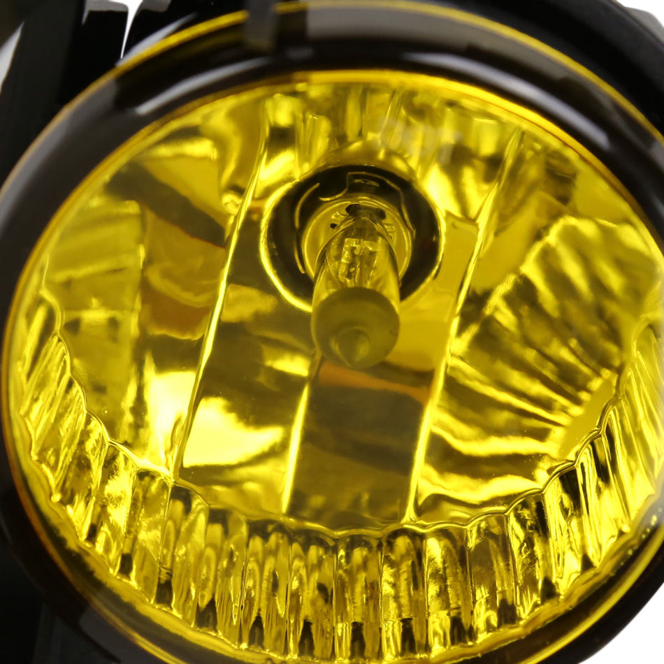 2008-2011 Subaru Impreza WRX 9006 HB4 Fog Lights Kit w/ Switch & Wiring Harness (Chrome Housing/Yellow Lens)