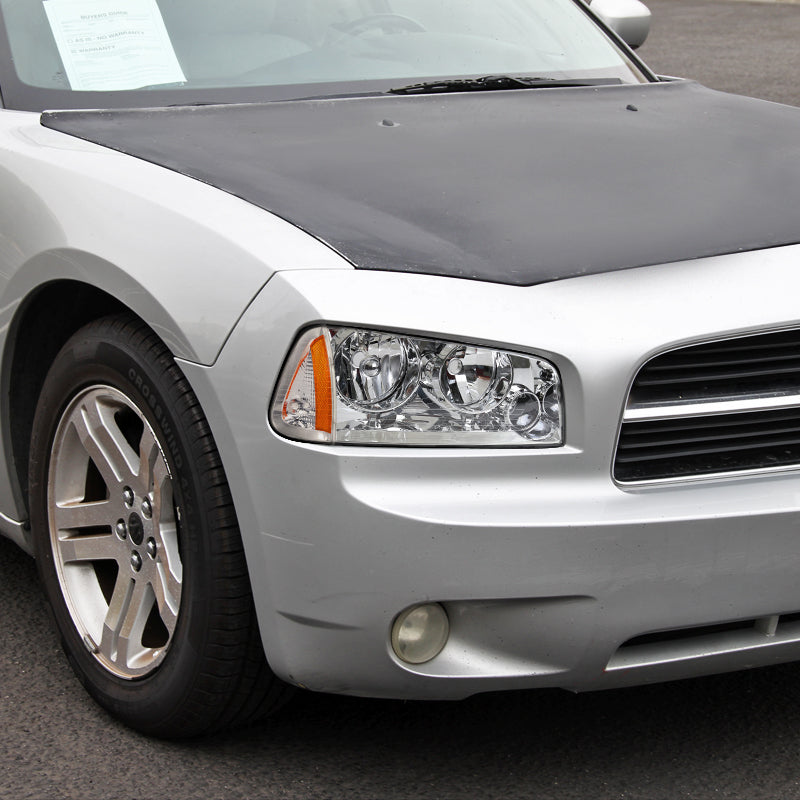 2006-2010 Dodge Charger Factory Style Headlights (Chrome Housing/Clear Lens)